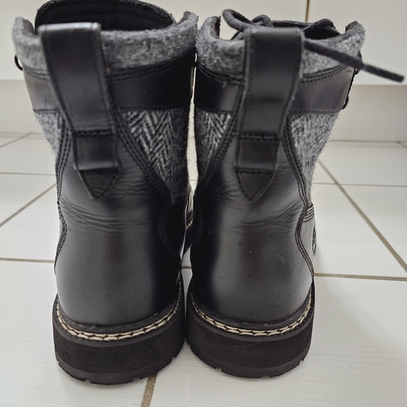 Timberland Britton Harris Tweed Boots Size US 9  Black & Grey Fall/Winter boots - Picture 5 of 12